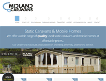 Tablet Screenshot of midlandcaravans.com